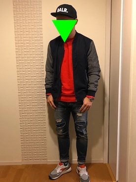 「HIDNANDER（ヒドゥナンダー）のアイテム」を使った、M☆NKICHIさん（メンズ・172cm）の秋コーディネート