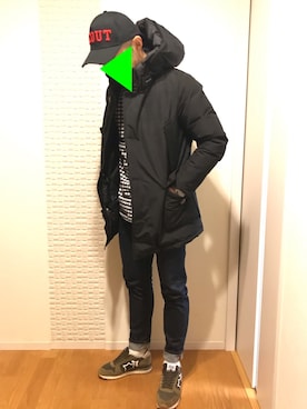 M☆NKICHIさん（メンズ・172cm）の冬コーディネート