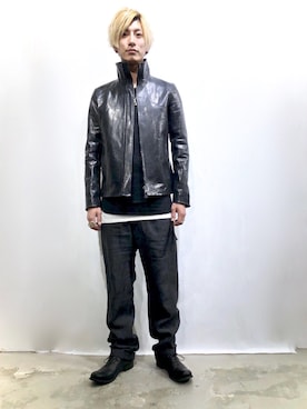 「NUDE（ヌード）のアイテム」を使った、Takuto Itouさん（メンズ・170cm）の冬コーディネート