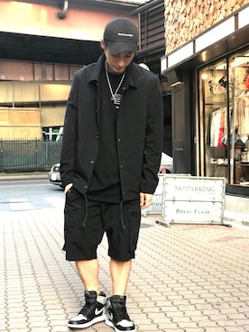 「ISAMU KATAYAMA BACKLASH（イサムカタヤマバックラッシュ）のアイテム（カバーオール）」を使った、Takuto Itouさん（メンズ・170cm）の春コーディネート