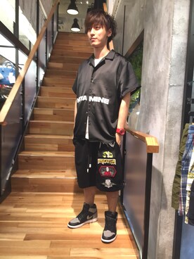 「Haculla（ハキュラ）のアイテム」を使った、Takuto Itouさん（メンズ・170cm）の夏コーディネート