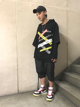 「UEG（ユーイージー）のアイテム」を使った、Takuto Itouさん（メンズ・170cm）の秋コーディネート