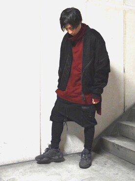 「KMRii（ケムリ）のアイテム（ジャケット/アウター）」を使った、Takuto Itouさん（メンズ・170cm）の秋コーディネート