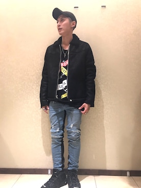 「UEG（ユーイージー）のアイテム」を使った、Takuto Itouさん（メンズ・170cm）の秋コーディネート