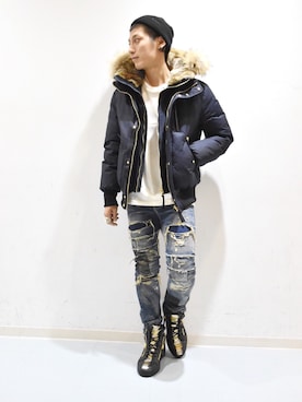 「Mackage（マッカージュ）のアイテム（ジャケット/アウター）」を使った、Takuto Itouさん（メンズ・170cm）の秋コーディネート