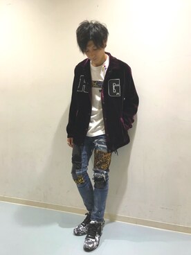 「roar（ロアー）のアイテム（ジャケット/アウター）」を使った、Takuto Itouさん（メンズ・170cm）の秋コーディネート