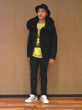 「ISAMU KATAYAMA BACKLASH（イサムカタヤマバックラッシュ）のアイテム（ブルゾン）」を使った、Takuto Itouさん（メンズ・170cm）の秋コーディネート