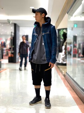 「KMRii（ケムリ）のアイテム（パンツ）」を使った、Takuto Itouさん（メンズ・170cm）の冬コーディネート