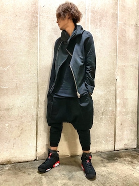 「ISAMU KATAYAMA BACKLASH（イサムカタヤマバックラッシュ）のアイテム（パーカー）」を使った、Takuto Itouさん（メンズ・170cm）の冬コーディネート