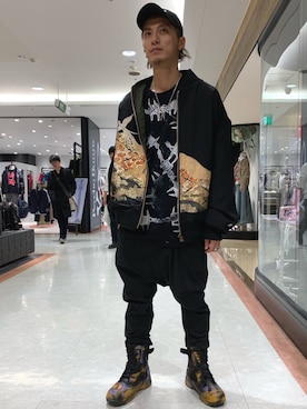 「COTE MER （コートメール）のアイテム（トップス）」を使った、Takuto Itouさん（メンズ・170cm）の春コーディネート