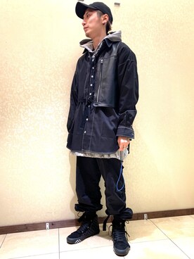 「AVALONE（アヴァロン）のアイテム」を使った、Takuto Itouさん（メンズ・170cm）の春コーディネート