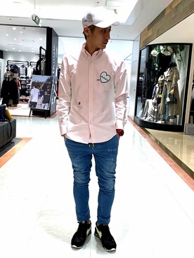 「ROYAL FLASH（ロイヤルフラッシュ）のアイテム（キャップ）」を使った、Takuto Itouさん（メンズ・170cm）の春コーディネート