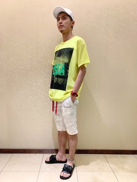 「ROYAL FLASH（ロイヤルフラッシュ）のアイテム（キャップ）」を使った、Takuto Itouさん（メンズ・170cm）の春コーディネート