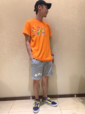 「STUD MUFFIN（スタッドマフィン）のアイテム（パンツ）」を使った、Takuto Itouさん（メンズ・170cm）の春コーディネート