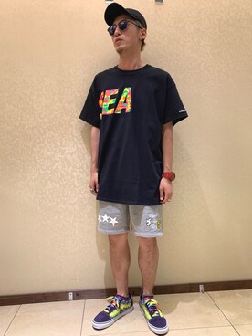 「STUD MUFFIN（スタッドマフィン）のアイテム（パンツ）」を使った、Takuto Itouさん（メンズ・170cm）の春コーディネート