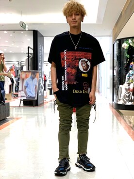 「CAVIALE（カビアーレ）のアイテム」を使った、Takuto Itouさん（メンズ・170cm）の夏コーディネート