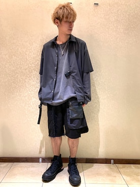 「SUPERTHANKS」｜「アイテム（スニーカー）」を使った、Takuto Itouさん（メンズ・170cm）の夏コーディネート