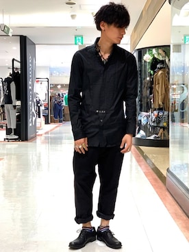 「ISAMU KATAYAMA BACKLASH（イサムカタヤマバックラッシュ）のアイテム（ブーツ）」を使った、Takuto Itouさん（メンズ・170cm）の夏コーディネート