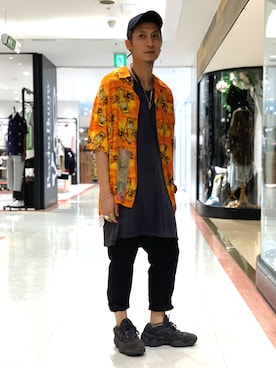 「backlash」｜「アイテム（帽子）」を使った、Takuto Itouさん（メンズ・170cm）の夏コーディネート