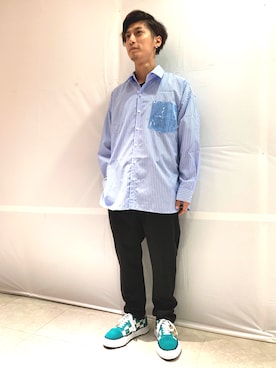 「SUPERTHANKS」｜「アイテム（スニーカー）」を使った、Takuto Itouさん（メンズ・170cm）の秋コーディネート