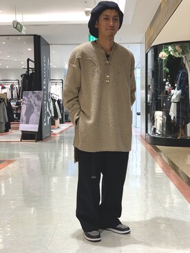 「ISAMU KATAYAMA BACKLASH（イサムカタヤマバックラッシュ）のアイテム（キャスケット）」を使った、Takuto Itouさん（メンズ・170cm）の秋コーディネート