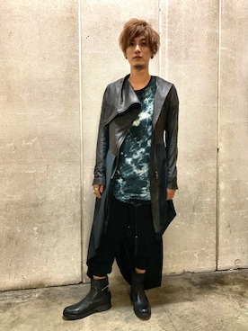 「KMRii（ケムリ）のアイテム（パンツ）」を使った、Takuto Itouさん（メンズ・170cm）の秋コーディネート