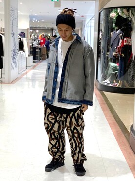 「PASCAL MARIE DESMARAIS（パスカルマリエデマレ）のアイテム（デニムジャケット）」を使った、Takuto Itouさん（メンズ・170cm）の冬コーディネート