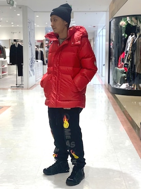 「ROYAL FLASH（ロイヤルフラッシュ）のアイテム（ダウンジャケット/コート）」を使った、Takuto Itouさん（メンズ・170cm）の冬コーディネート
