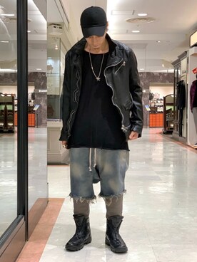 「KMRii（ケムリ）のアイテム（スニーカー）」を使った、Takuto Itouさん（メンズ・170cm）の冬コーディネート