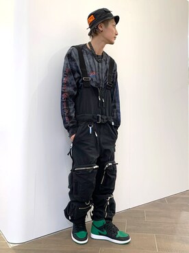 「MIHARAYASUHIRO（ミハラヤスヒロ）のアイテム（オールインワン・サロペット）」を使った、Takuto Itouさん（メンズ・170cm）の春コーディネート
