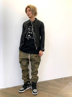 「Azuma.（アズマ）のアイテム（トップス）」を使った、Takuto Itouさん（メンズ・170cm）の春コーディネート