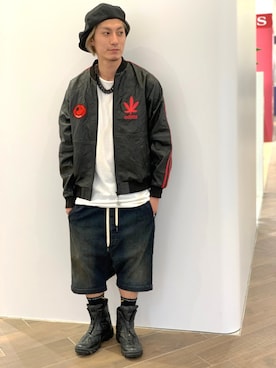 「TALKING ABOUT THE ABSTRACTION（トーキング　アバウト　ジ　アブストラクション）のアイテム（ジャケット/アウター）」を使った、Takuto Itouさん（メンズ・170cm）の春コーディネート