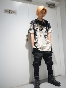 「KMRii」｜「アイテム（アクセサリー）」を使った、Takuto Itouさん（メンズ・170cm）の春コーディネート