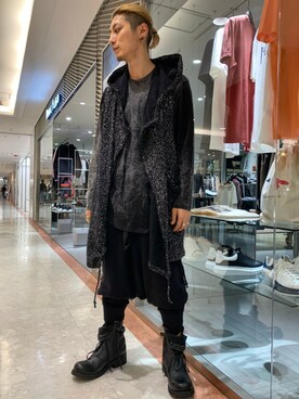 「KMRii（ケムリ）のアイテム（カーディガン/ボレロ）」を使った、Takuto Itouさん（メンズ・170cm）の春コーディネート