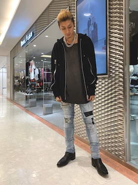 「backlash」｜「アイテム（アクセサリー）」を使った、Takuto Itouさん（メンズ・170cm）の春コーディネート