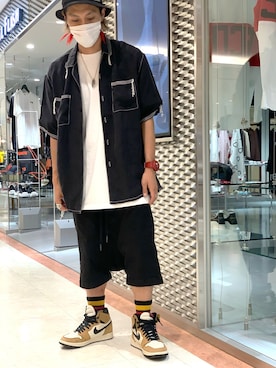 「ISAMU KATAYAMA BACKLASH（イサムカタヤマバックラッシュ）のアイテム（シャツ/ブラウス）」を使った、Takuto Itouさん（メンズ・170cm）の春コーディネート