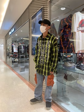 「Haculla（ハキュラ）のアイテム」を使った、Takuto Itouさん（メンズ・170cm）の夏コーディネート