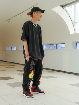 「READYMADE（レディメイド）のアイテム（パンツ）」を使った、Takuto Itouさん（メンズ・170cm）の夏コーディネート