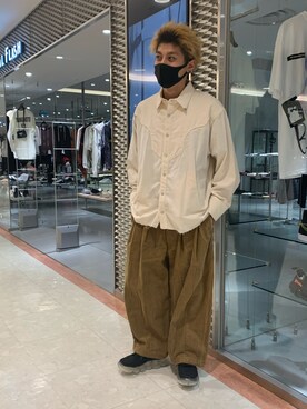 「FACCIES（ファチーズ）のアイテム（パンツ）」を使った、Takuto Itouさん（メンズ・170cm）の秋コーディネート