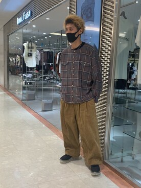 「FACCIES（ファチーズ）のアイテム（パンツ）」を使った、Takuto Itouさん（メンズ・170cm）の秋コーディネート