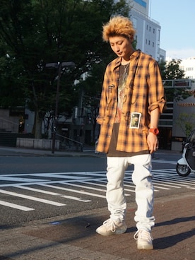 「PASCAL MARIE DESMARAIS（パスカルマリエデマレ）のアイテム」を使った、Takuto Itouさん（メンズ・170cm）の夏コーディネート