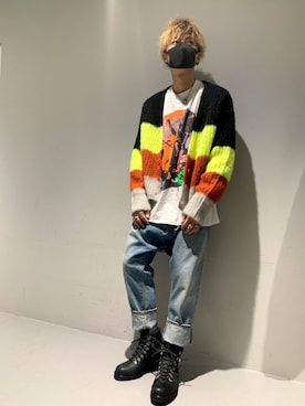 「ISAMU KATAYAMA BACKLASH（イサムカタヤマバックラッシュ）のアイテム（ブーツ）」を使った、Takuto Itouさん（メンズ・170cm）の秋コーディネート