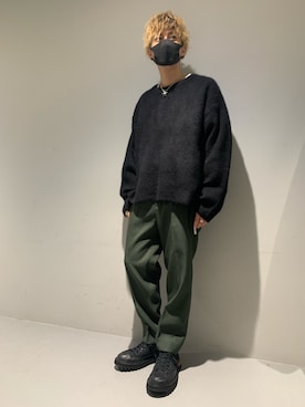 「Azuma.（アズマ）のアイテム（パンツ）」を使った、Takuto Itouさん（メンズ・170cm）の秋コーディネート