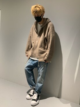 「R13（アールサーティーン）のアイテム（パンツ）」を使った、Takuto Itouさん（メンズ・170cm）の秋コーディネート