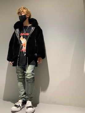 「CAVIALE（カビアーレ）のアイテム」を使った、Takuto Itouさん（メンズ・170cm）の秋コーディネート