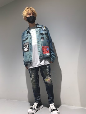 「CAVIALE（カビアーレ）のアイテム」を使った、Takuto Itouさん（メンズ・170cm）の秋コーディネート