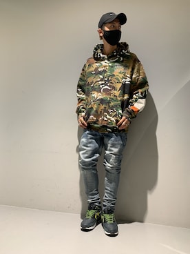 Nike ナイキのスニーカー グリーン カーキ 緑色系 ワンポイント コーディネート Zozotown