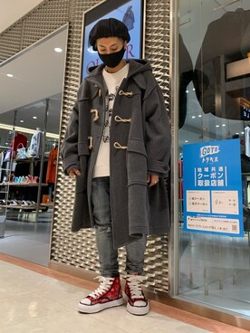 「ISAMU KATAYAMA BACKLASH（イサムカタヤマバックラッシュ）のアイテム（帽子）」を使った、Takuto Itouさん（メンズ・170cm）の秋コーディネート