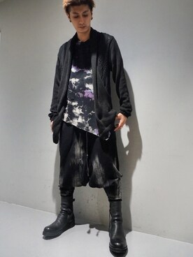 「KMRii（ケムリ）のアイテム（ブーツ）」を使った、Takuto Itouさん（メンズ・170cm）の冬コーディネート