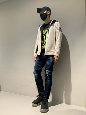 「STUD MUFFIN」｜「アイテム（ブルゾン）」を使った、Takuto Itouさん（メンズ・170cm）の冬コーディネート